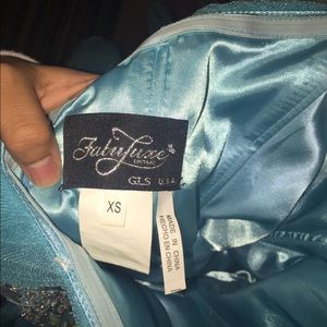 Blue Short Cocktail Prom Dress